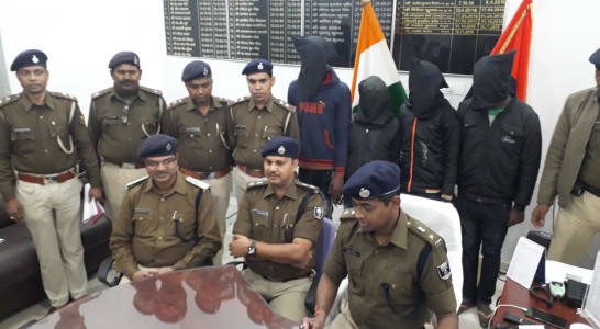 पेट्रोल पंप के चार शातिर लूटरें मुजफ्फरपुर पुलिस की गिरफ्त में