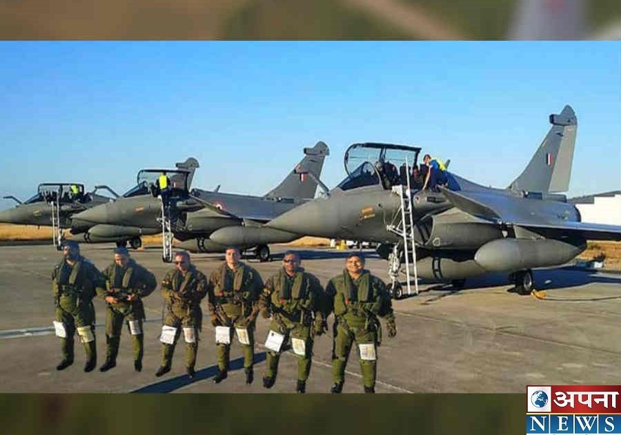 Rafale aircraft reached India from France, landing at Ambala airbase